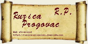 Ružica Progovac vizit kartica